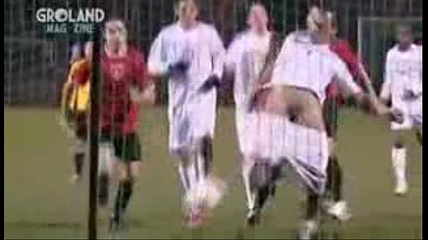 Soccer player loses shorts dick and ass po