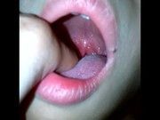 Asian girl uvula