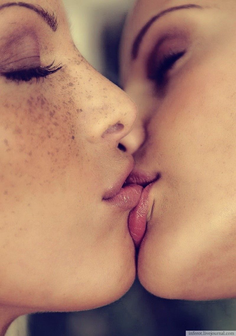 Kissing up close