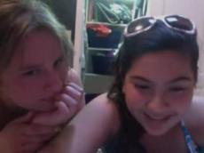 Three girls amateur webcam