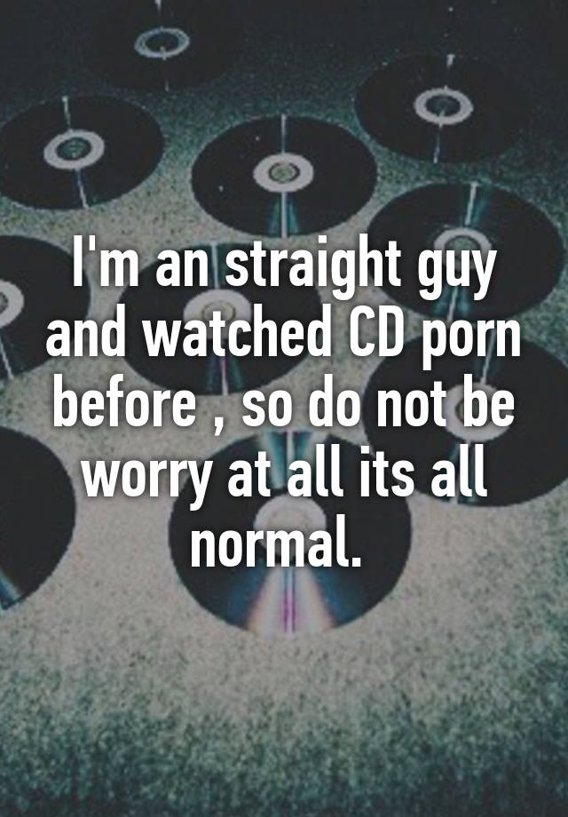 Straight guy cd