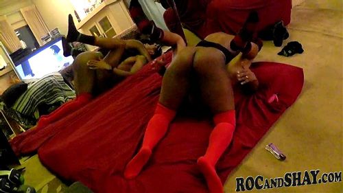 Reality Kings - Big dick Jordi gets reverse gangbacked by 3 babes.