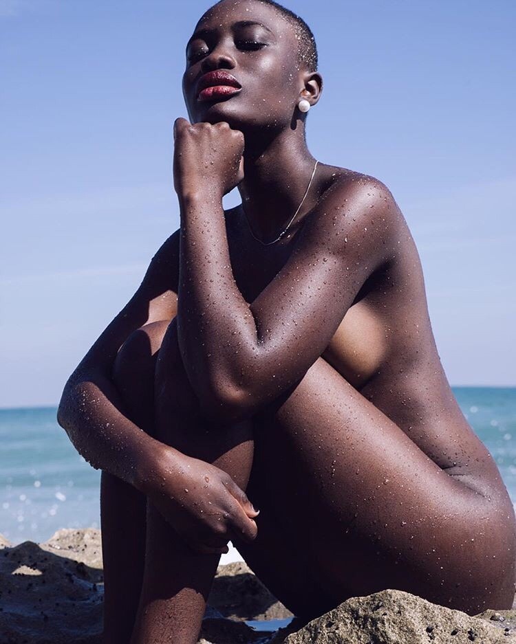 Dark Black Girl Nude