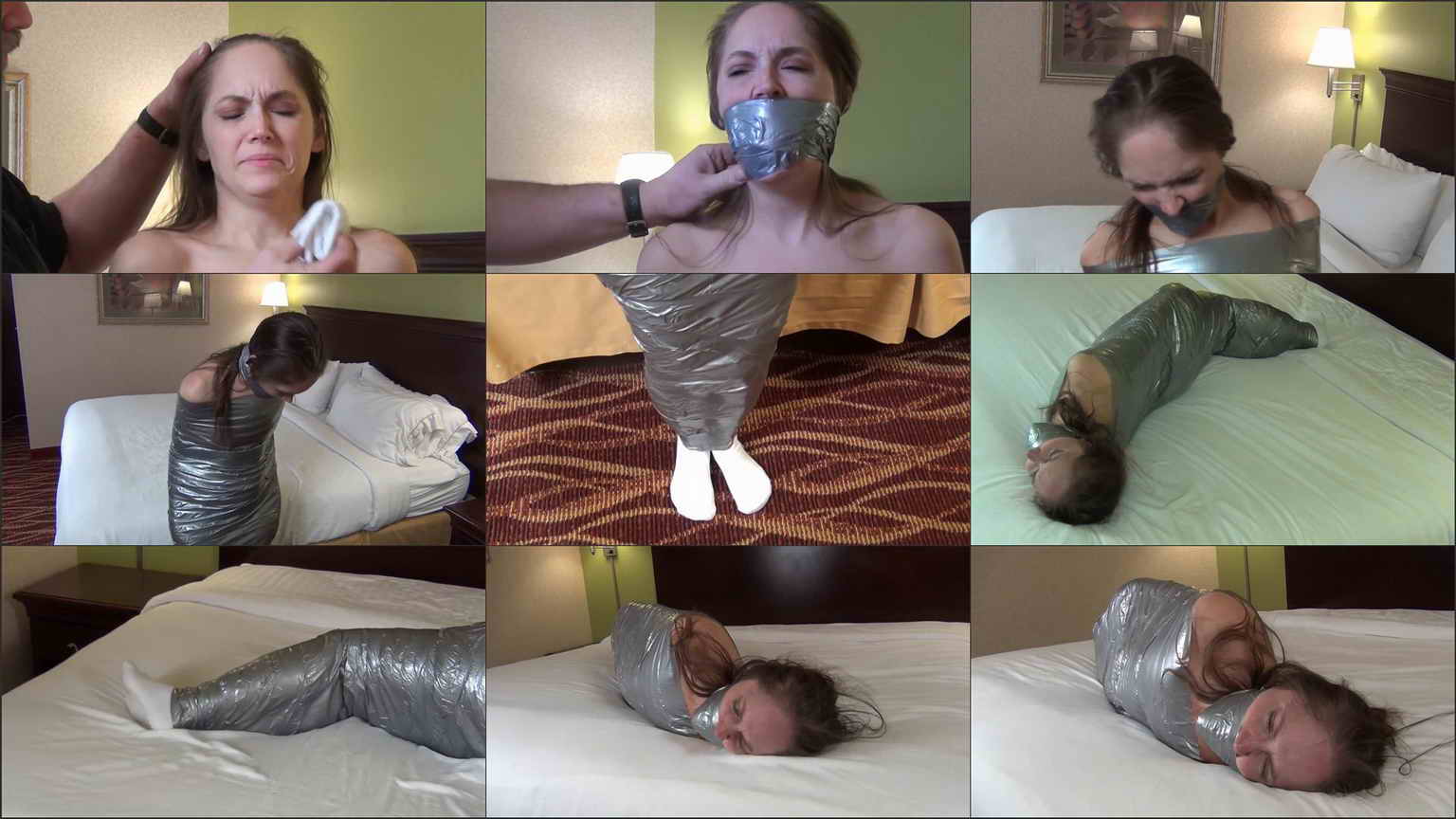 Code M. reccomend teen girl duct taped saran wrapped nude
