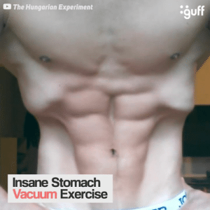 Stomach vacuum exercise