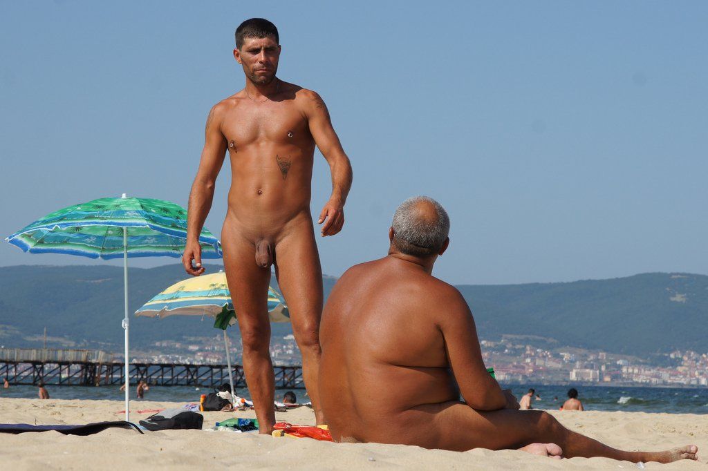 Senior reccomend nude men on beach