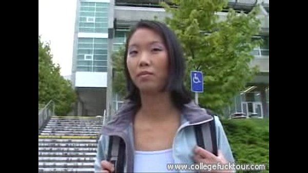 Asian girl sucking dick car