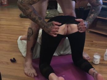 best of Yoga ass fucked fit teen