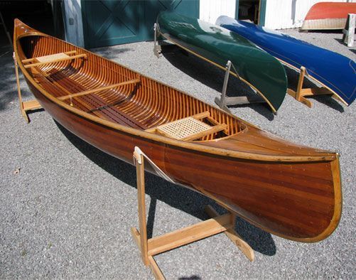 Cedar strip canoe pictures