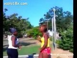 Black women fighting naked