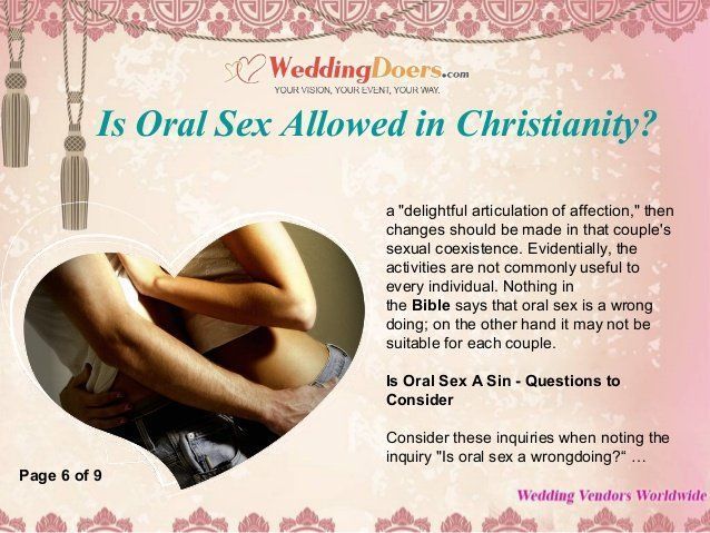 best of Sex christian for couples Is oral