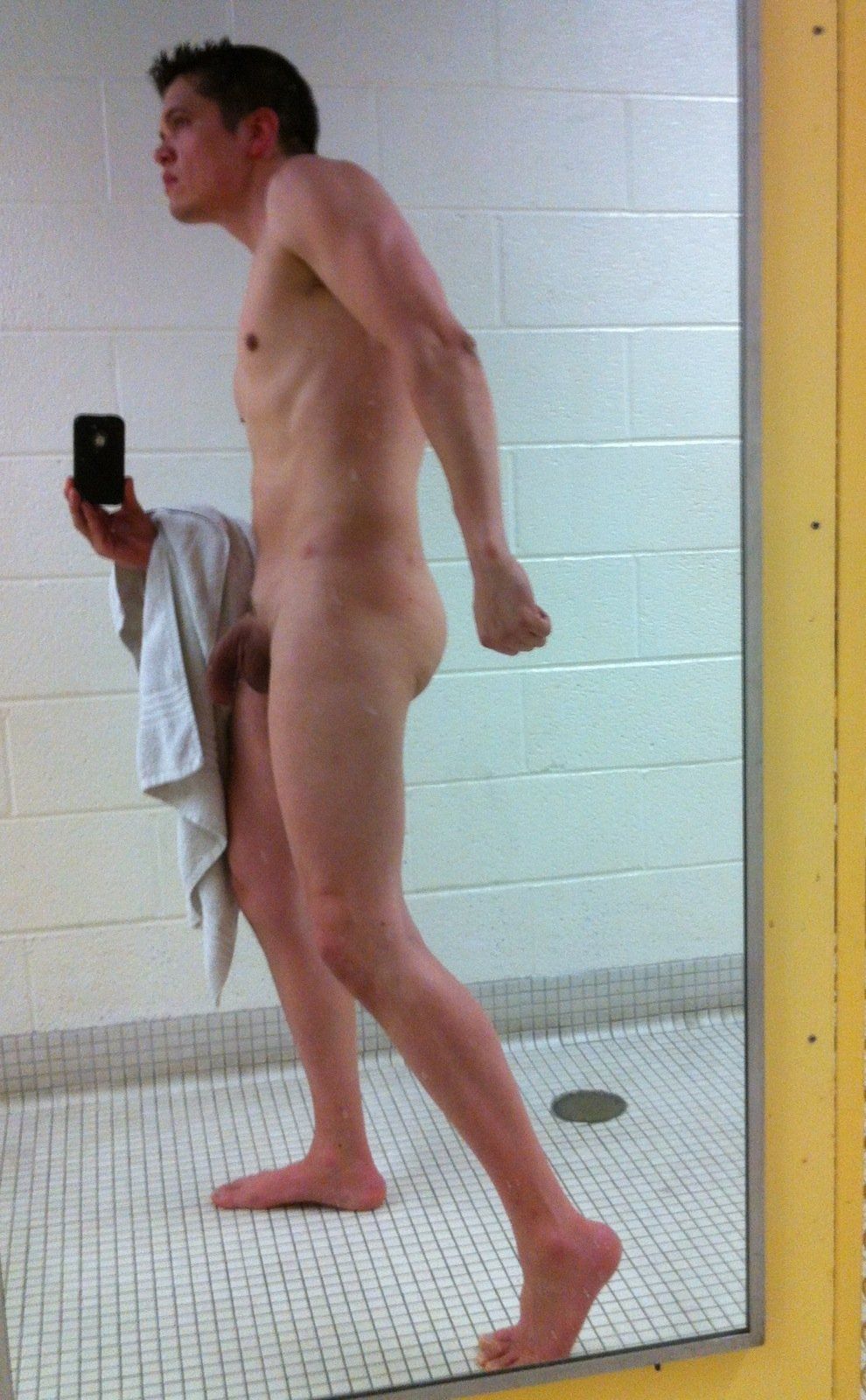 Nude at the gym guy