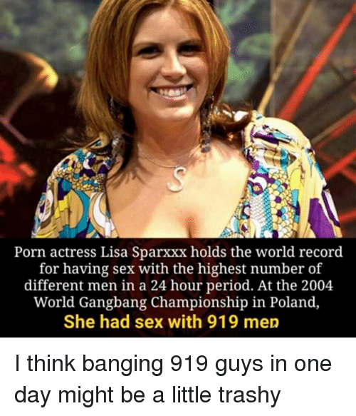 Lock S. reccomend Female gangbang world records