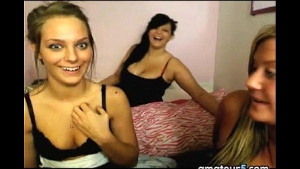 Hot teen girls flashing tits at camera