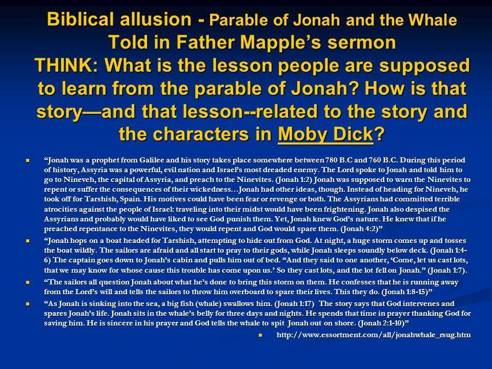Black D. reccomend Allusion dick in moby