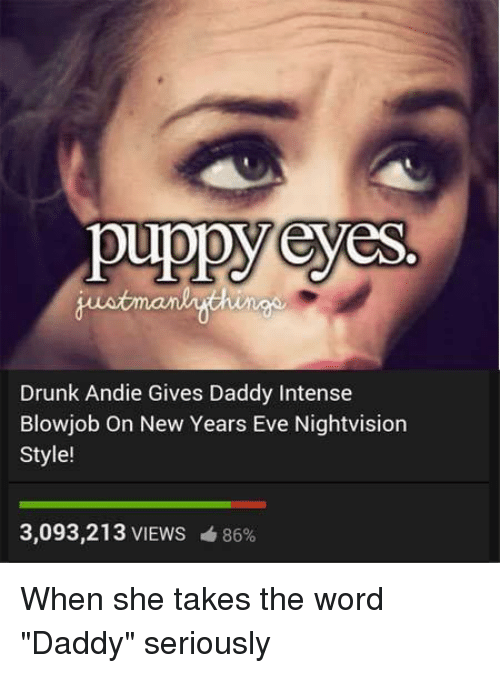 Puppy eyes blowjob