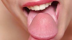 Sir recommendet Awesome Blowjob Closeup with Cum in Throat Finish.