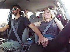 Fingering inside car