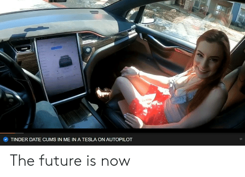 Tinder Date Cums In Me In A Tesla